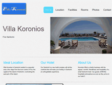 Tablet Screenshot of koroniosvillasantorini.com